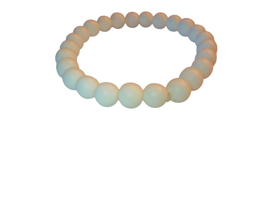 White Beaded Bracelet