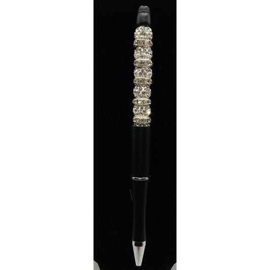 Sparkling Silver Rhinestone Ink Pen